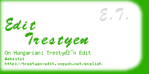 edit trestyen business card